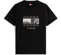 Tommy Jeans T-Shirt beige / noir / blanc, Taille M