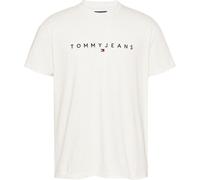 Tommy Jeans Men's Tjm Linear Logo Regular Fit T-Shirt Oat Marl Htr L Male