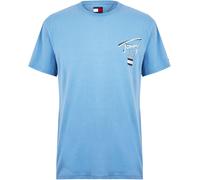 Tommy Jeans Men's Tjm Sign City Regular Fit T-Shirt Colarado Blue M Male