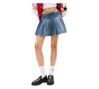 Tommy Jeans - Mini-Jupe Plissée avec Détail Logo - Femme - Jupes - Bleu - Taille: 36 FR