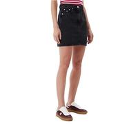 Tommy Jeans Mom Skirt Bi8080 Dw0Dw21275 Jupe Droite, Denim (Denim Black), 29W Femme