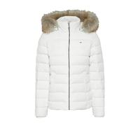 Tommy Jeans - Parka Blanche avec Capuche et Logo Mode - Femme - Vestes - Blanc - Taille: 42 FR