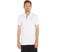 Tommy Jeans Polo Homme Manches Courtes TJM Slim, Blanc (White), M