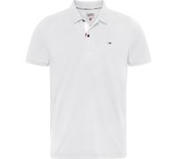 Tommy Jeans Polo Homme Manches Courtes TJM Slim, Blanc (White), XL