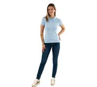 Tommy Jeans Polo Manches Courtes Femme Slim Essential Stretch, Bleu (Sweet Blue), XS