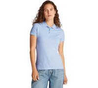Tommy Jeans Polo Manches Courtes Femme Slim Essential Stretch, Bleu (Sweet Blue), XXS