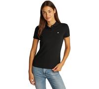 Tommy Jeans Polo manches courtes femme Essential Slim Stretch Noir S