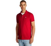 Tommy Jeans TJM Slim Placket Polo EXT DM0DM18312 S/S, Red (Red Hot), XS Homme
