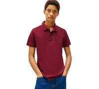 Tommy Jeans Polo Manches Courtes Homme Slim Placket Slim Fit, Rouge (Red Wine), L