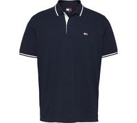 Tommy Jeans Polo Manches Courtes Homme Tipped Regular Fit, Bleu (Dark Night Navy), S