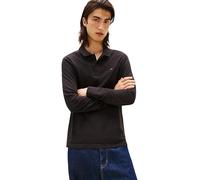 Tommy Jeans Polo Manches Longues Homme Slim Placket en Coton, Noir (Black), 3XL