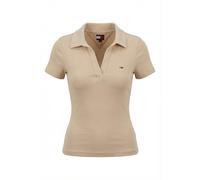 Tommy Jeans Polos Slim SH Rib AES White Clay L