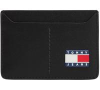 Tommy Jeans Porte-Carte Homme Heritage en Cuir, Noir (Black), Taille Unique