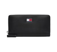 Tommy Jeans - Portefeuille noir avec fermeture éclair - Femme - Accessoires - Noir - Taille: ONE Size