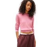 Tommy Jeans Pull Femme Essential Crew en Coton, Rose (Mystic Pink), 3XL