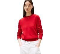 Tommy Jeans Pull Femme Essential Crew en Coton, Rouge (Sapphire Red), XL