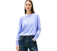Tommy Jeans Pull Femme Essential Crew en Coton, Violet (Vintage Iris), L