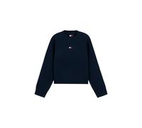 Tommy Jeans - Pull Fluffy Badge - Femme - Pulls - Bleu - Taille: 34 FR
