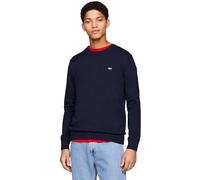 Tommy Jeans Pull Homme Col Ras-du-Cou, Bleu (Dark Night Navy), S