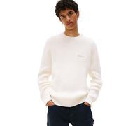 Tommy Jeans Pull Homme Script Chunky Pull en Maille, Ivoire (Ancient White), L