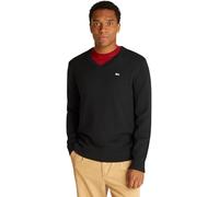 Tommy Jeans Pull Homme Slim Essential V-Neck Col en V, Noir (Black), M