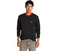 Tommy Jeans Pull Homme Slim Fit Crew Neck Sweater Pull en Maille, Noir (Black), XL