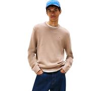Tommy Jeans Pull Homme Sweater Slim Fit, Beige (Pecan Nut), S