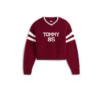 Tommy Jeans Pull-over '85' bordeaux / blanc, Taille L