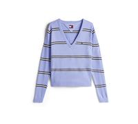 Tommy Jeans Pull-over 'ESSENTIAL' bleu violet / noir / blanc, Taille S