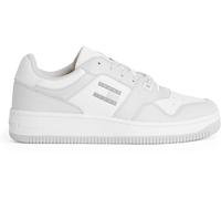 Tommy Jeans Retro Leather Basket Trainers Blanc/Gris Clair 8 (42) Male