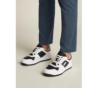 Tommy Jeans Baskets Cuvette Homme Retro Basket Tumble Basses, Blanc (Ecru), 43