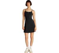 Tommy Jeans Robe Femme Essential Strap Flare Fines Bretelles, Noir (Black), XS