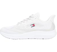 Tommy Jeans Runner Knit EM0EM01713 Baskets Basses pour Homme Blanc (Ecru), 45 EU