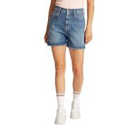 Tommy Jeans Short en Denim Femme Mom Short Taille Haute, Bleu (Denim Medium), 24W
