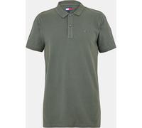 Tommy Jeans Slim Short-Sleeve Polo Shirt Pewter Green L Male