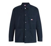 Tommy Jeans - Surchemise oversize à badge - Homme - Chemises - Bleu - Taille: L