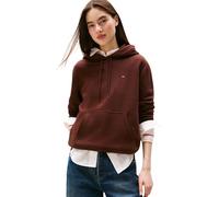 Tommy Jeans Sweat à Capuche Femme Flag Regular Fit, Marron (Rich Brown), XS