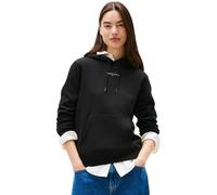 Tommy Jeans Sweat à Capuche Femme Linear avec Capuche, Noir (Black), M