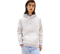 Tommy Jeans Sweat à Capuche Homme Linear Logo avec Capuche, Gris (Lt Grey HTR Multi), M