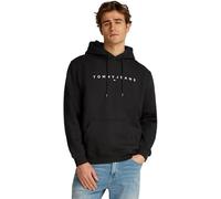 Tommy Jeans Sweat à Capuche Homme Linear Logo avec Capuche, Noir (Black), XL