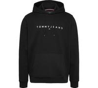 Tommy Jeans Sweat à Capuche Homme Linear Logo avec Capuche, Noir (Black), XXXL