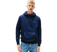Tommy Jeans Sweat à Capuche Homme Regular Fit Flag Fleece avec Capuche, Bleu (Dark Night Navy), S