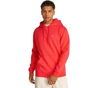 Tommy Jeans Sweat à Capuche Homme Regular Fit Flag Fleece avec Capuche, Orange (Bright Vermillion), S