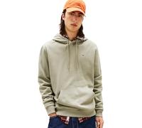 Tommy Jeans Sweat à Capuche Homme Regular Fit Flag Fleece avec Capuche, Vert (Utility Sage), S
