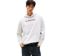 Tommy Jeans Sweat à Capuche Homme Regular Fit, Gris (Lt Grey HTR), S