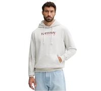 Tommy Jeans Sweat à Capuche Homme Regular Fit, Gris (Lt Grey HTR), XL