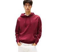 Tommy Jeans Sweat à Capuche Homme Regular Fit Flag Fleece avec Capuche, Rouge (Red Wine), XS