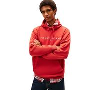 Tommy Jeans Sweat à capuche Linear Logo pour homme Rouge (Terre Cuite) XXL