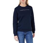 Tommy Jeans Sweat Femme Regular Fit Crew Neck Col Ras-du-Cou, Bleu (Dark Night Navy), XXS