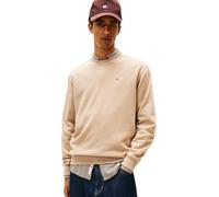 Tommy Jeans Sweat Homme Regular Fit Flag Fleece Col Ras-du-Cou, Beige (Coastal Taupe), XL